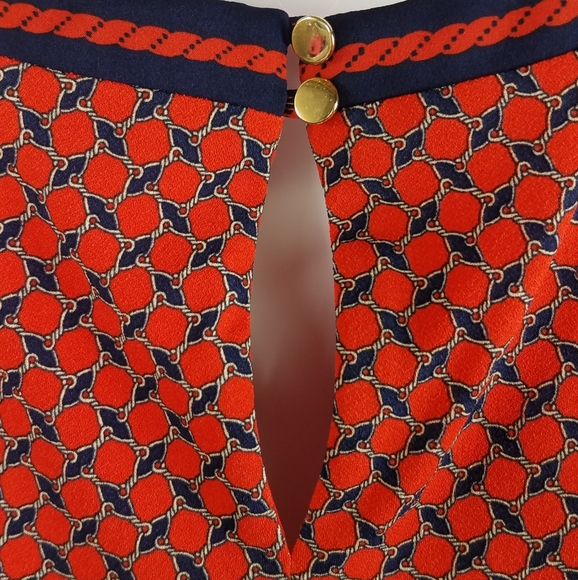 Ann Taylor nautical red and navy sleeveless dress - Picture 7 of 15